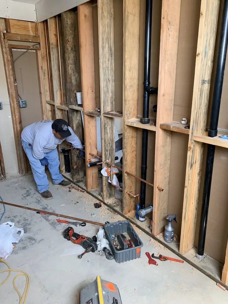 Commercial rough-in plumbing for Gas Line Repair in Delphi Falls